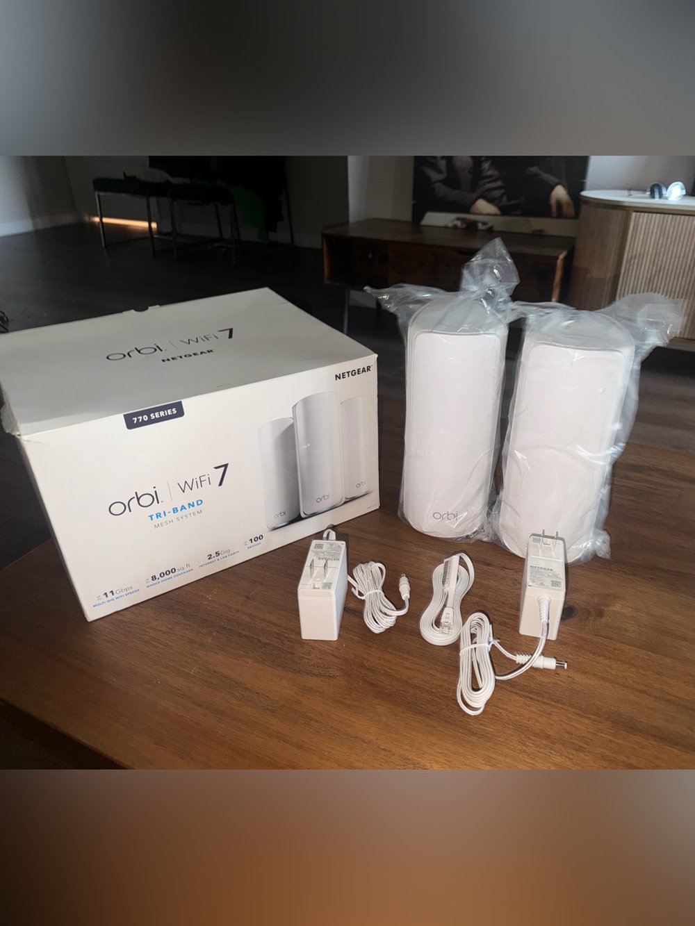 NETGEAR Orbi 770 Series Tri-Band WiFi 7 Mesh 3-Pack BRAND NEW